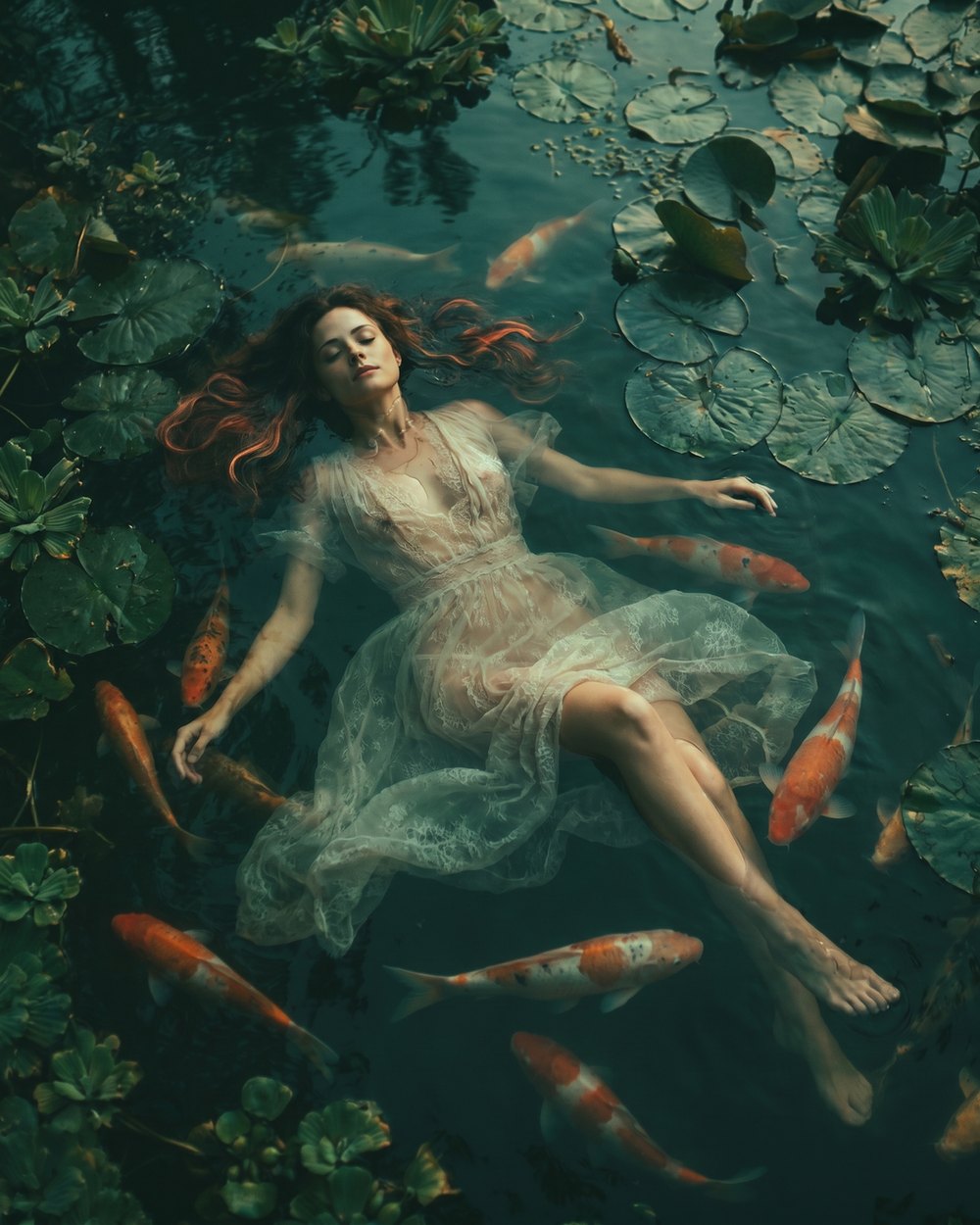 Surrealizm woda koi